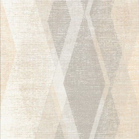 Torrance Neutral Distressed Geometric Wallpaper