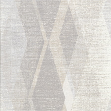 Torrance Taupe Distressed Geometric Wallpaper