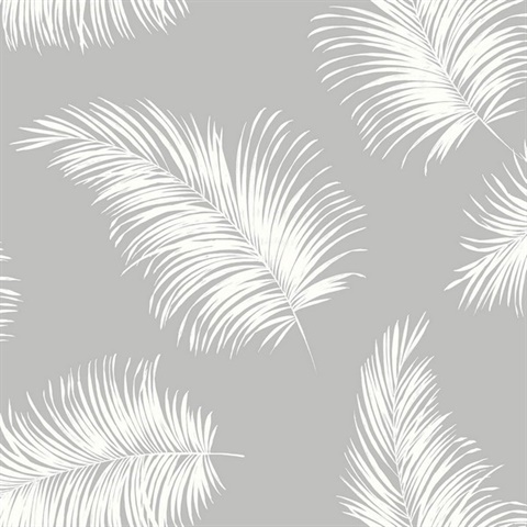 Tossed Palm Botanical Harbor Mist Peel and Stick Wallpaper