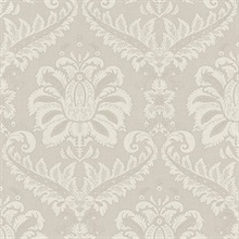 Traditional Damask Beige Cream Italian Wallpaper