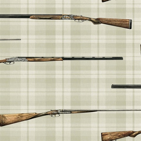 Trafalgar Plaid Hunting- Powder Wallpaper