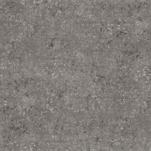 Travertine Dark Grey Patina Textured Faux Wallpaper