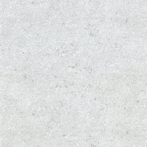 Travertine Light Grey Patina Textured Faux Wallpaper