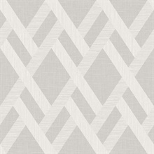Trellis 54 Smoked Oyster Grey Commercial Wallpaper