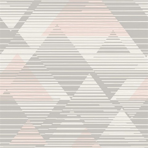 Triangles Peppercorn Wallpaper