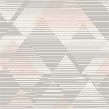 Triangles Peppercorn Wallpaper