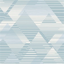 Triangles Santorini Blue Wallpaper