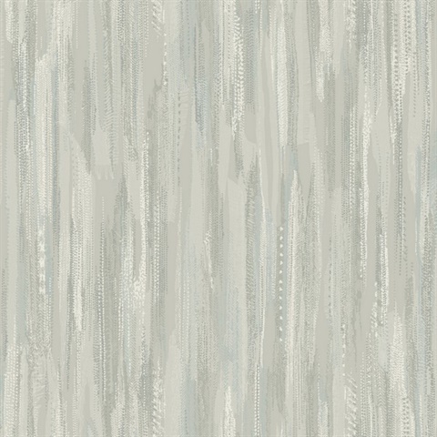 Tribeca Aqua Texture Stripe Wallpaper
