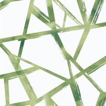 Tribeca Geometric Lines Green Wallpaper