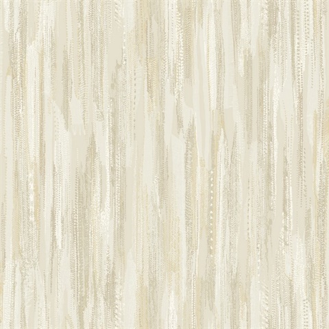 Tribeca Gold Texture Stripe Wallpaper