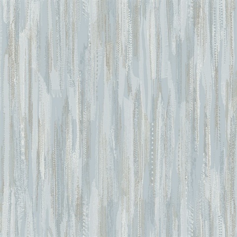 Tribeca Light Blue Texture Stripe Wallpaper