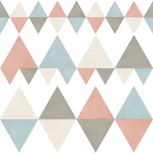 Trilogy Coral Geometric Wallpaper