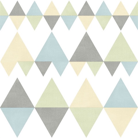 Trilogy Multicolor Geometric Wallpaper