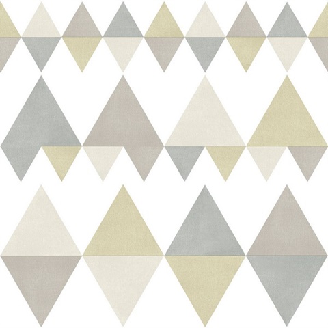 Trilogy Sage Geometric Wallpaper