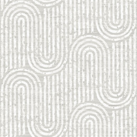 Trippet Bone Zen Waves Geometric Wallpaper