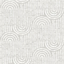 Trippet Bone Zen Waves Geometric Wallpaper