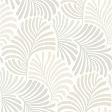 Trousdale Neutral Fanning Flora Wallpaper