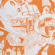 True Romance - Tangerine Dream colourway wallpaper