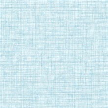 Tuckernuck Aqua Smooth Faux Linen Fabric Wallpaper
