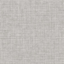 Tuckernuck Grey Faux Linen Wallpaper