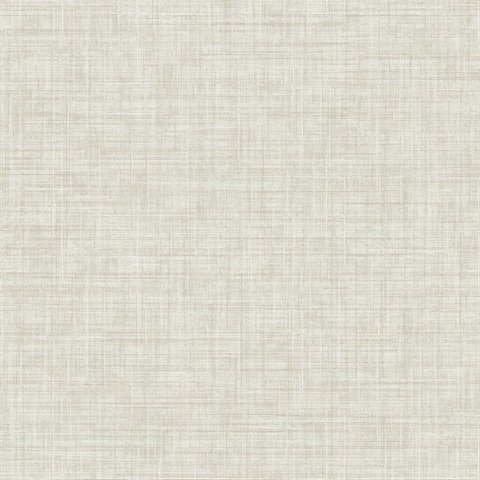 Tuckernuck Neutral Faux Linen Wallpaper