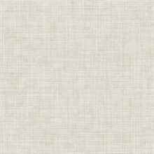 Tuckernuck Neutral Smooth Faux Linen Fabric Wallpaper