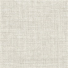 Tuckernuck Neutral Smooth Faux Linen Fabric Wallpaper