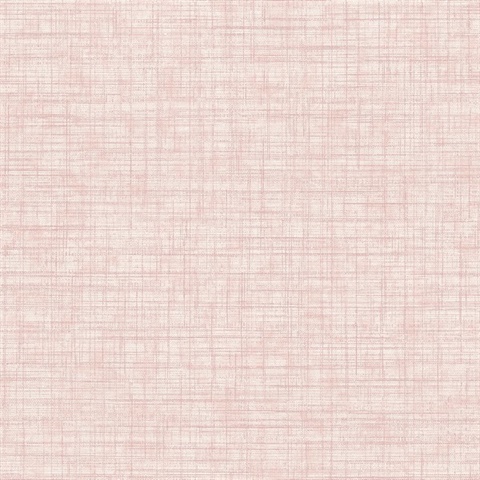 Tuckernuck Rose Smooth Faux Linen Fabric Wallpaper