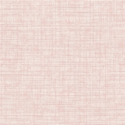 Tuckernuck Rose Smooth Faux Linen Fabric Wallpaper