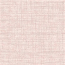 Tuckernuck Rose Smooth Faux Linen Fabric Wallpaper
