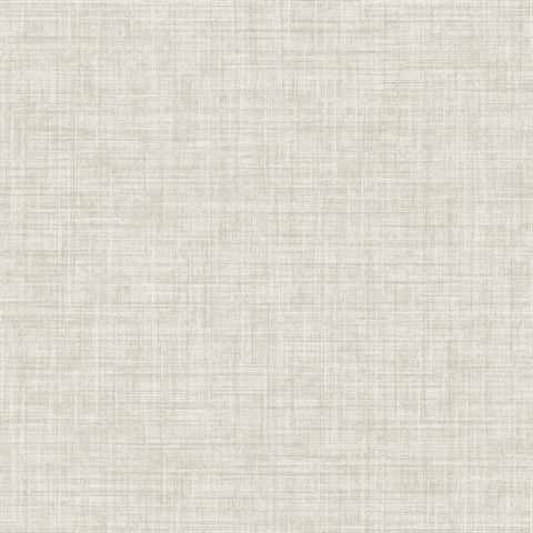 Tuckernuck Taupe Faux Linen Wallpaper