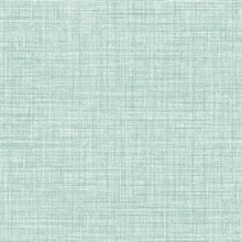 2767-24271 | Tuckernuck Teal Smooth Faux Linen Fabric Wallpaper