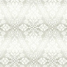 Tudor Diamond Grey Damask Wallpaper