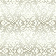 Tudor Diamond Linen Damask Wallpaper