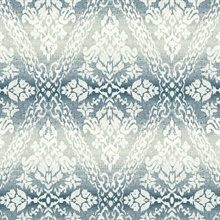 Tudor Diamond Navy Blue Damask Wallpaper