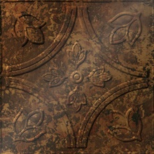 Tulip Fields Ceiling Panels Bronze Patina