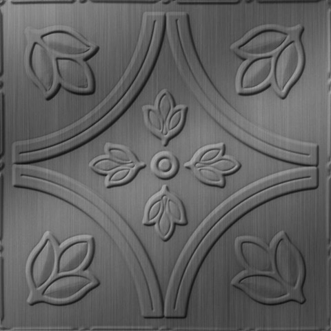 Tulip Fields Ceiling Panels Brushed Stainless
