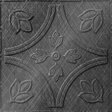 Tulip Fields Ceiling Panels Etched Silver