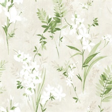 Turner Cream Watercolor Floral Wallpaper