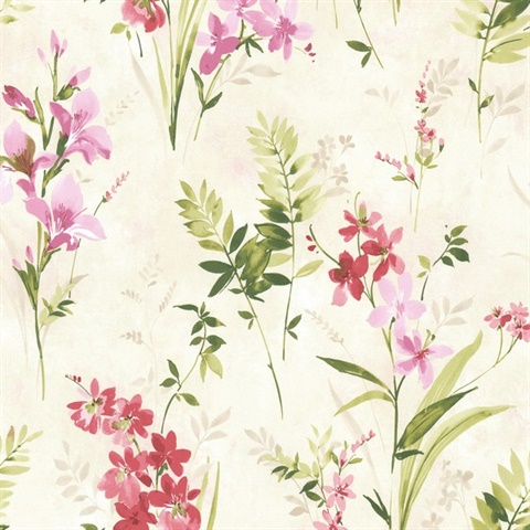 Turner Multicolor Watercolor Floral Wallpaper