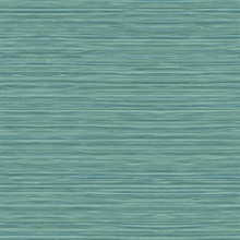 Turquoise Faux Bamboo Reed Look Grasscloth Wallpaper