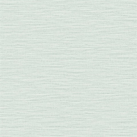 Turquoise Faux Linen Weave Wallpaper