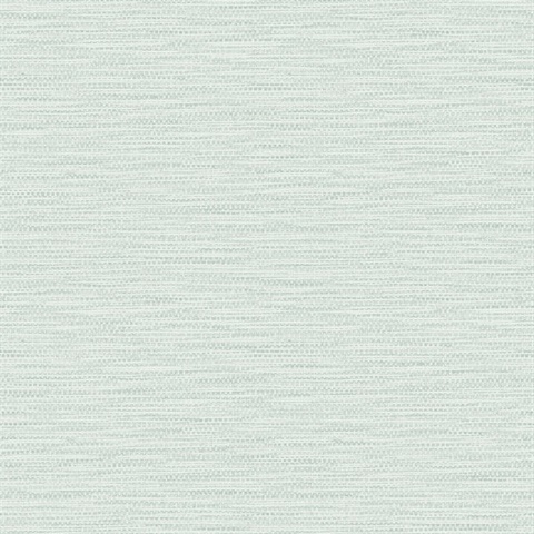 Turquoise Faux Linen Weave Wallpaper
