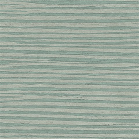 Turquoise Horizontal Wood Texture Wallpaper