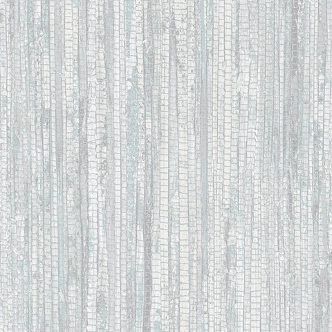 Turquoise Vertical Faux Grasscloth
