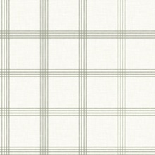 Twain Green Plaid Wallpaper