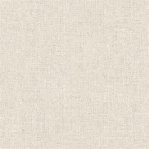 Tweed Cream Faux Fabric Wallpaper