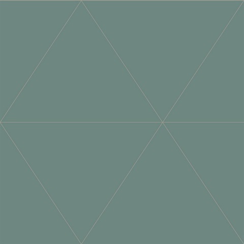 Twilight Green Geometric Wallpaper