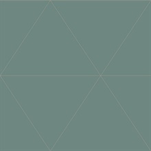 Twilight Green Geometric Wallpaper