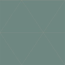 Twilight Green Geometric Wallpaper